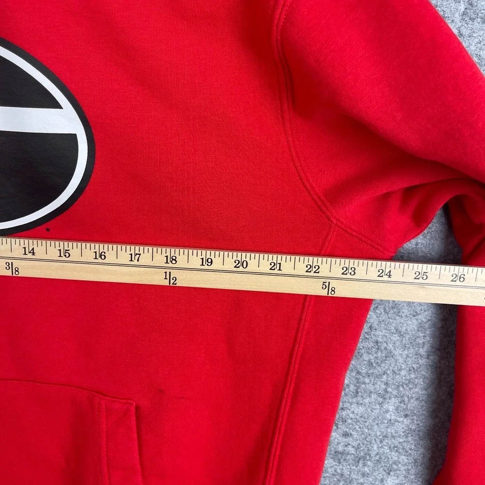 Nike Georgia Bulldogs Sweatshirt Mens Large Red NCAA Football Pullover Hoodie